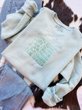Positive Affirmations Sweatshirt | Teal