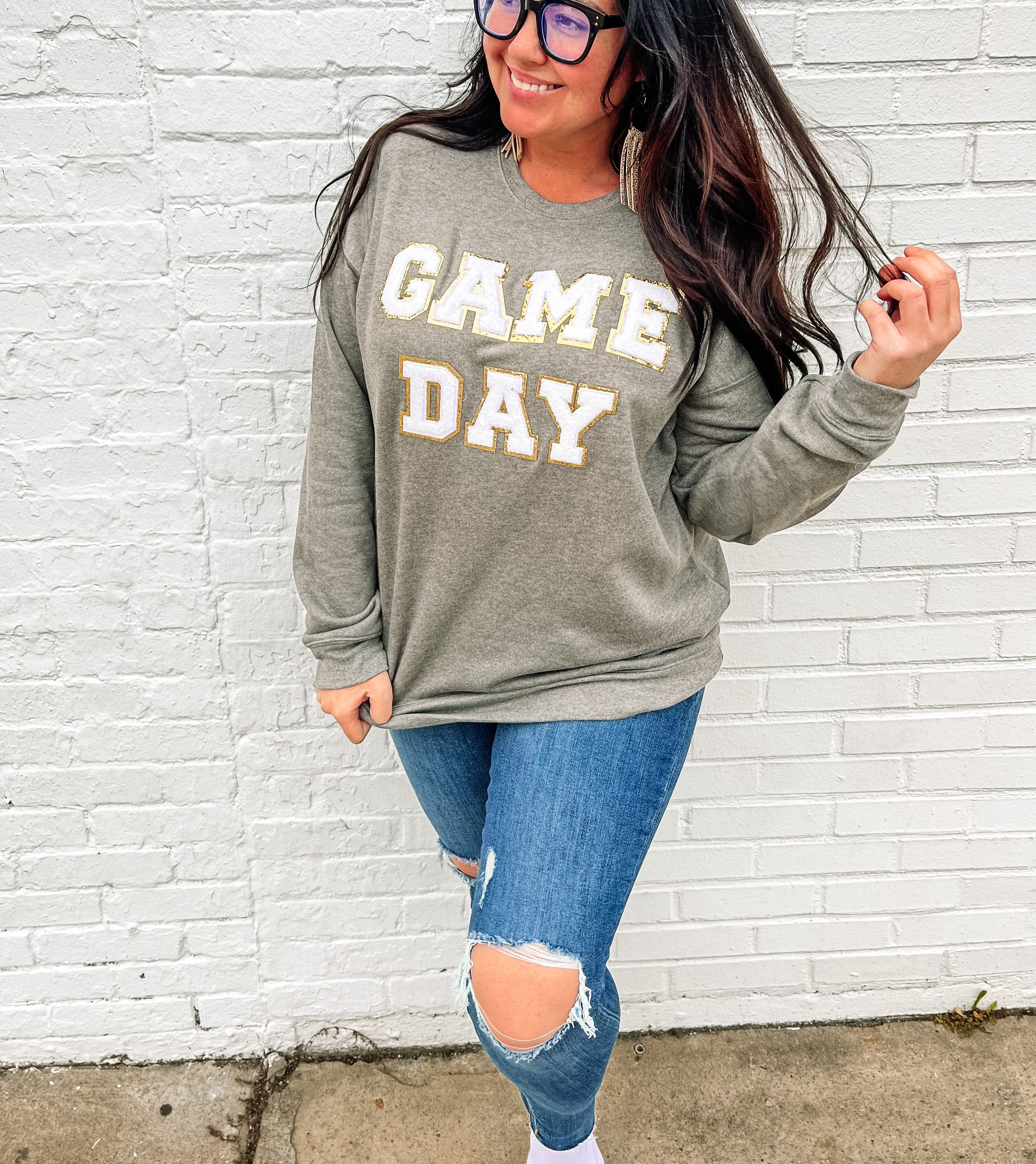 Game Day Chenille l Graphic Sweatshirt