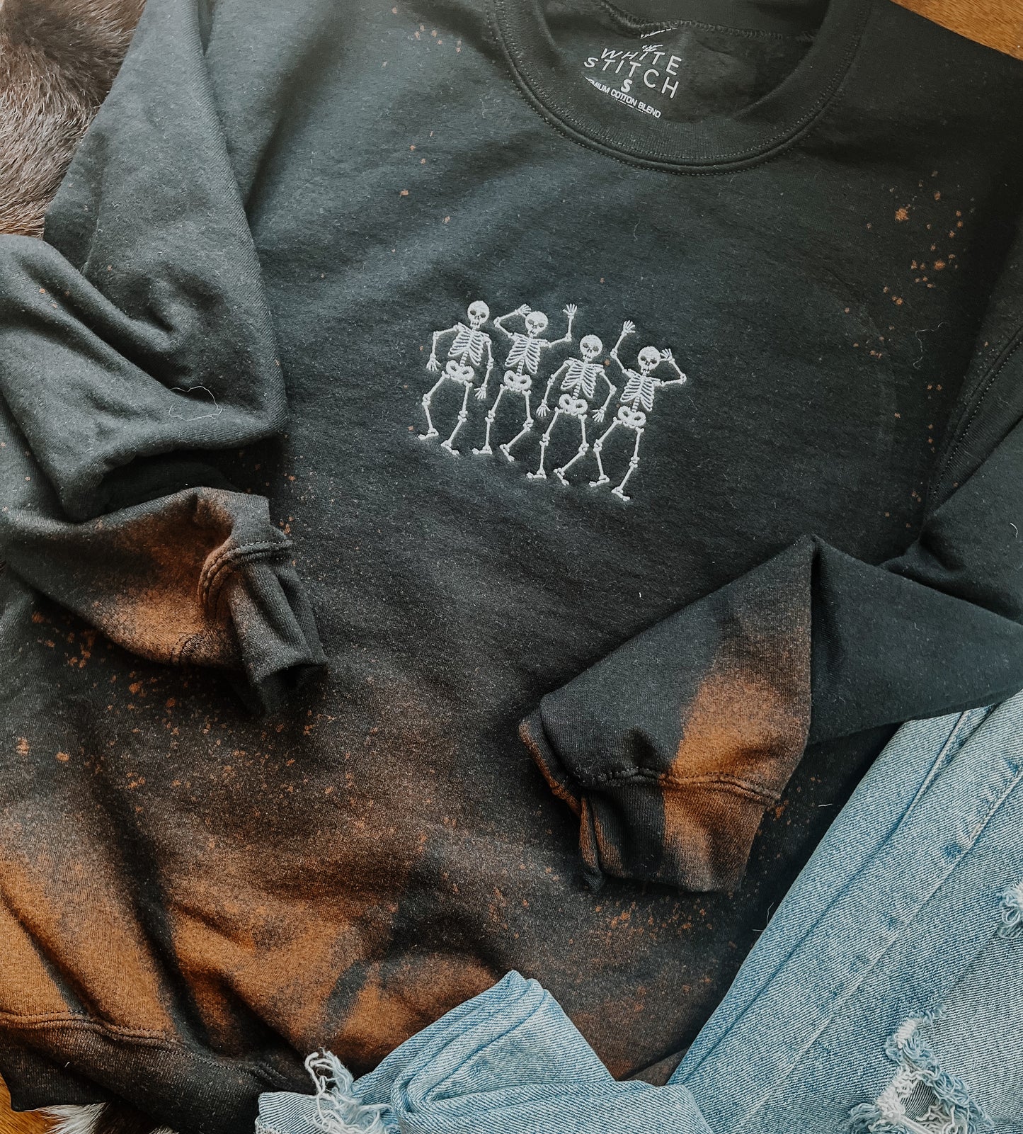 Dancing Bones | Handmade Sweatshirt