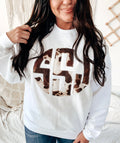 Crazy for Cows Monogram Sweatshirt