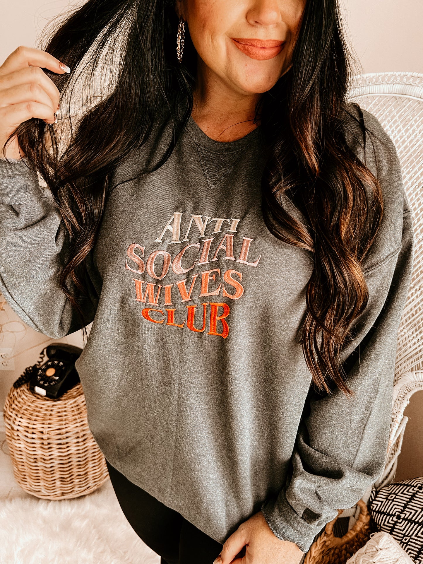 Anti Social Wives Club | Handmade Sweatshirt
