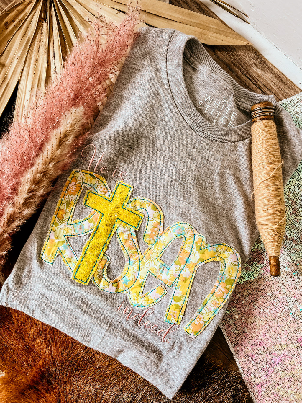 He Is Risen Handmade Tee