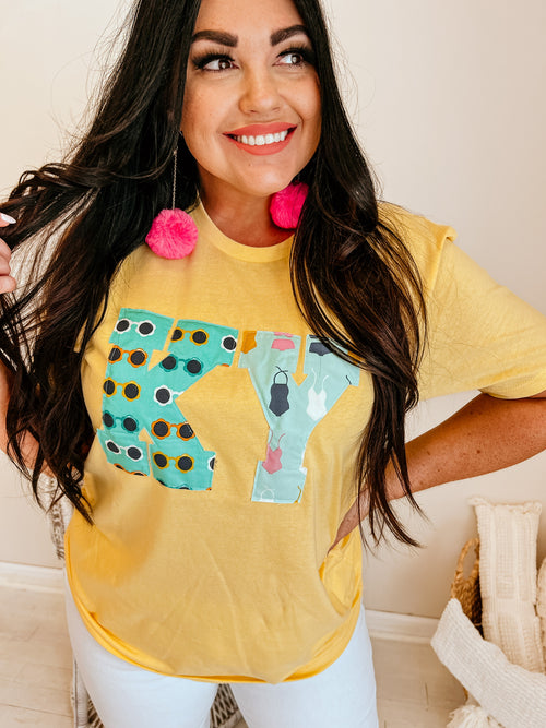 Bathing Suit & Sunglasses State Tee