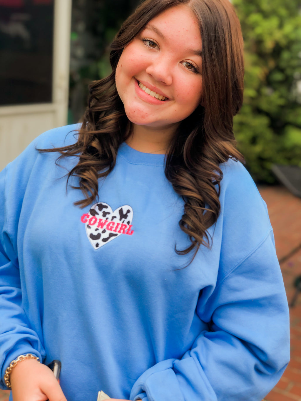 Cowgirl Embroidered Sweatshirt