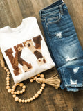 Cow State State | Handmade Crew Sweatshirt